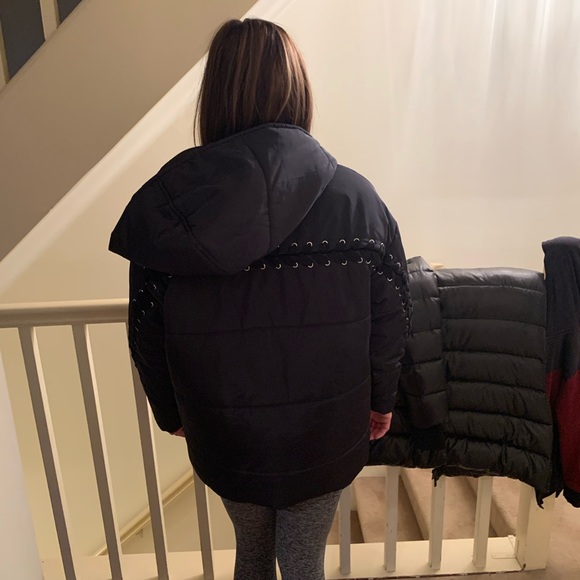 Maje corset style puffy bomber jacket - Picture 8 of 8